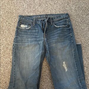 American Eagle Outfitters Distressed Blue Bootcut jeans